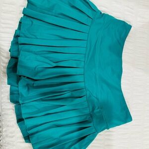 Gold Hinge Green Pleated Tennis Skirt